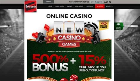 Betmania casino bonus